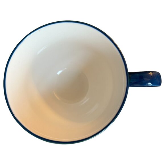 Charming Anthropologie-Style Footed Mug Wraparound Art Ornate Handle - Picture 5 of 6